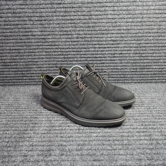 Ecco Shoes Mens 10 Gray Black CS20 Hybrid Perforated Tie Sneaker main image 6